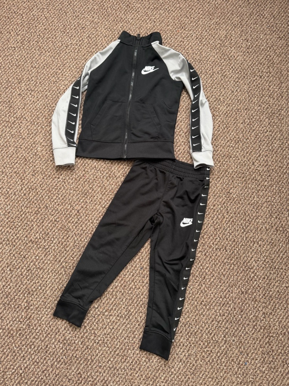 Nike Black & Gray toddler track suit set